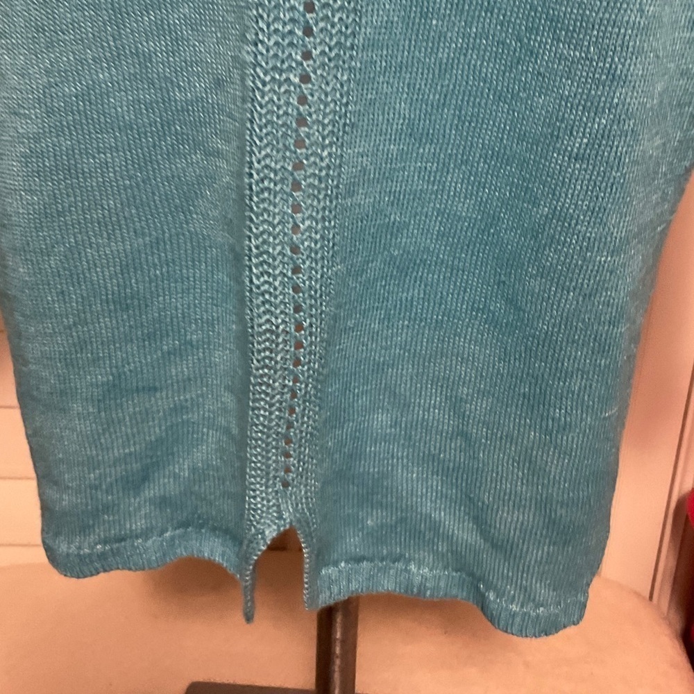 Talbots Teal Women's Blouse - Picture 8 of 14